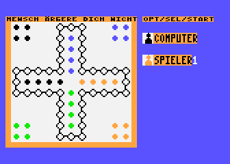 Mensch Ärgere Dich Nicht atari screenshot