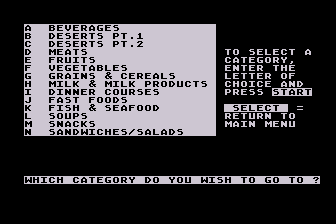 Menu Mania atari screenshot