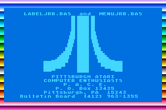 MENUJRB.BAS / LABELJRB.BAS atari screenshot