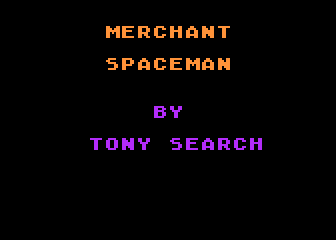 Merchant Spaceman atari screenshot