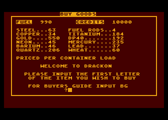 Merchant Spaceman atari screenshot
