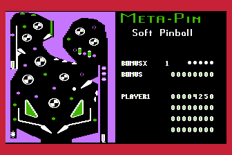 Meta-Pin Soft Pinball atari screenshot