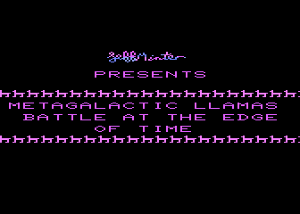 Metagalactic Llamas - Battle at the Edge of Time atari screenshot