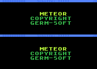 Meteor atari screenshot