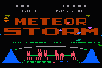 Meteor Storm atari screenshot