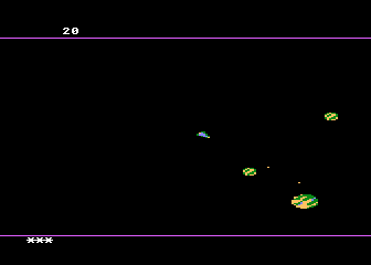 Meteorites atari screenshot