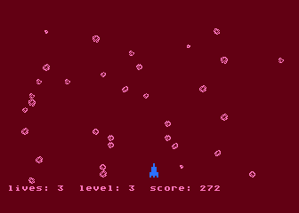 Meteors PMG atari screenshot