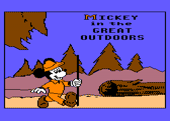 Mickey in the Great Outdoors atari screenshot