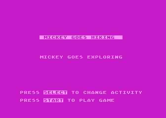 Mickey in the Great Outdoors atari screenshot