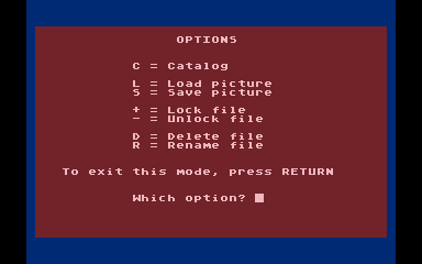 Micro-Painter atari screenshot