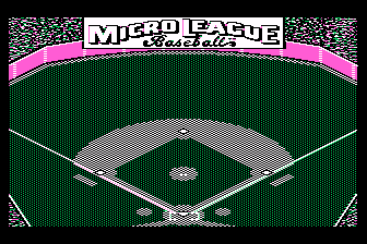 Micro League Baseball atari screenshot