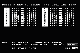 Micro League Baseball - Player Stats / Team Disk - All-Star Rosters — screenshot 1
