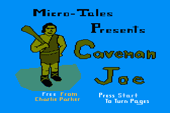 Micro-Tales - Caveman Joe atari screenshot