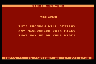 MicroCheck atari screenshot