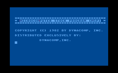 Microcomputer Stock Program (MSP) — screenshot 1