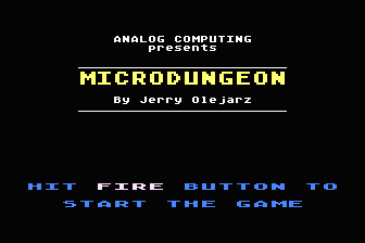 Microdungeon atari screenshot