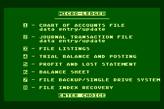 MicroLedger atari screenshot