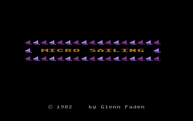 MicroSailing atari screenshot