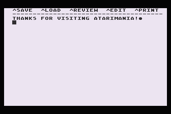 Microtext 2.0 atari screenshot