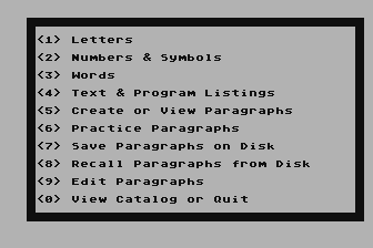 MicroTyping II atari screenshot