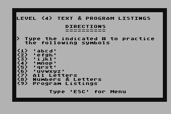 MicroTyping II atari screenshot