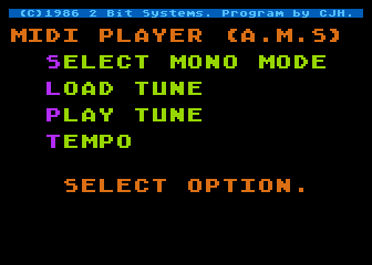 MIDI Master atari screenshot