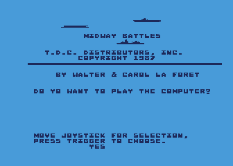 Midway Battles atari screenshot