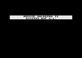 Miecze Valdgira II - Wladca Gor atari screenshot