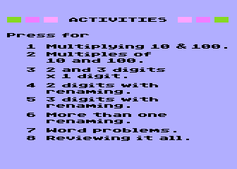 Mighty Multiplication 2 atari screenshot