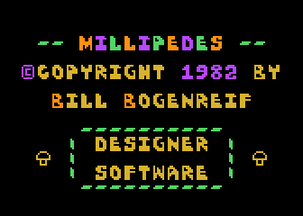 Millipedes atari screenshot