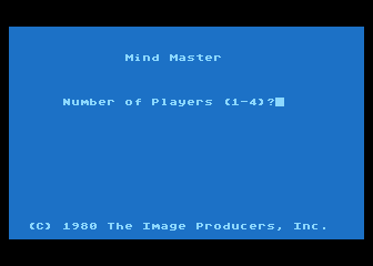 Mind Master atari screenshot