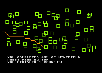 Minefield atari screenshot