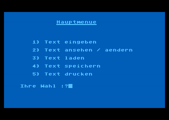 Mini-Text atari screenshot