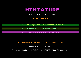 Miniature Golf Plus atari screenshot