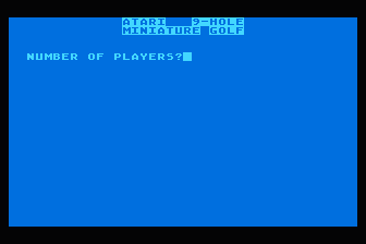 Minigolf atari screenshot