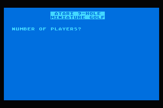 Minigolf atari screenshot