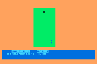 Minigolf atari screenshot