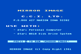 Mirror Image atari screenshot