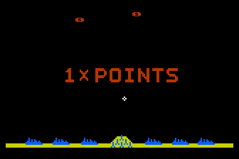 Missile Command atari screenshot