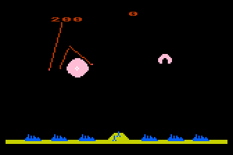 Missile Command atari screenshot