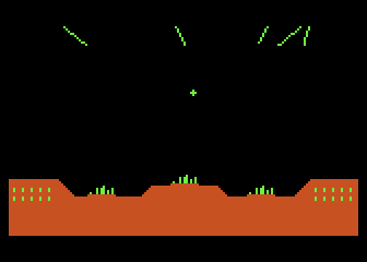 Missile Command atari screenshot