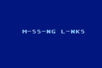 M-ss-ng L-nks atari screenshot