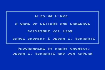 M-ss-ng L-nks - MicroEncyclopedia atari screenshot