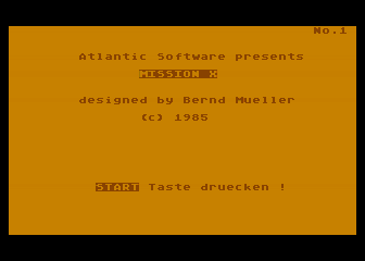 Mission X atari screenshot