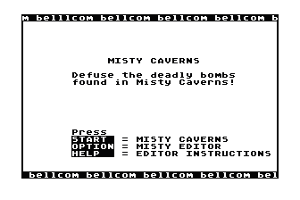 Misty Caverns atari screenshot