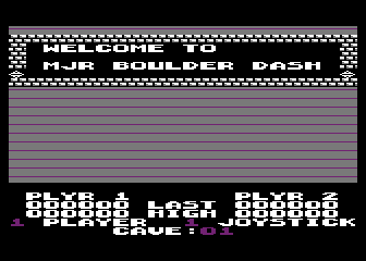 MJR Boulder Dash atari screenshot