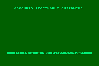 MMG Accounts Receivable atari screenshot