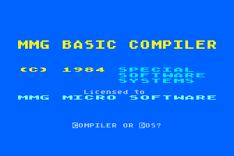 MMG BASIC Compiler — screenshot 1