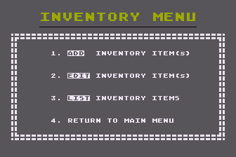 MMG Inventory