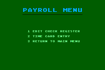 MMG Payroll atari screenshot